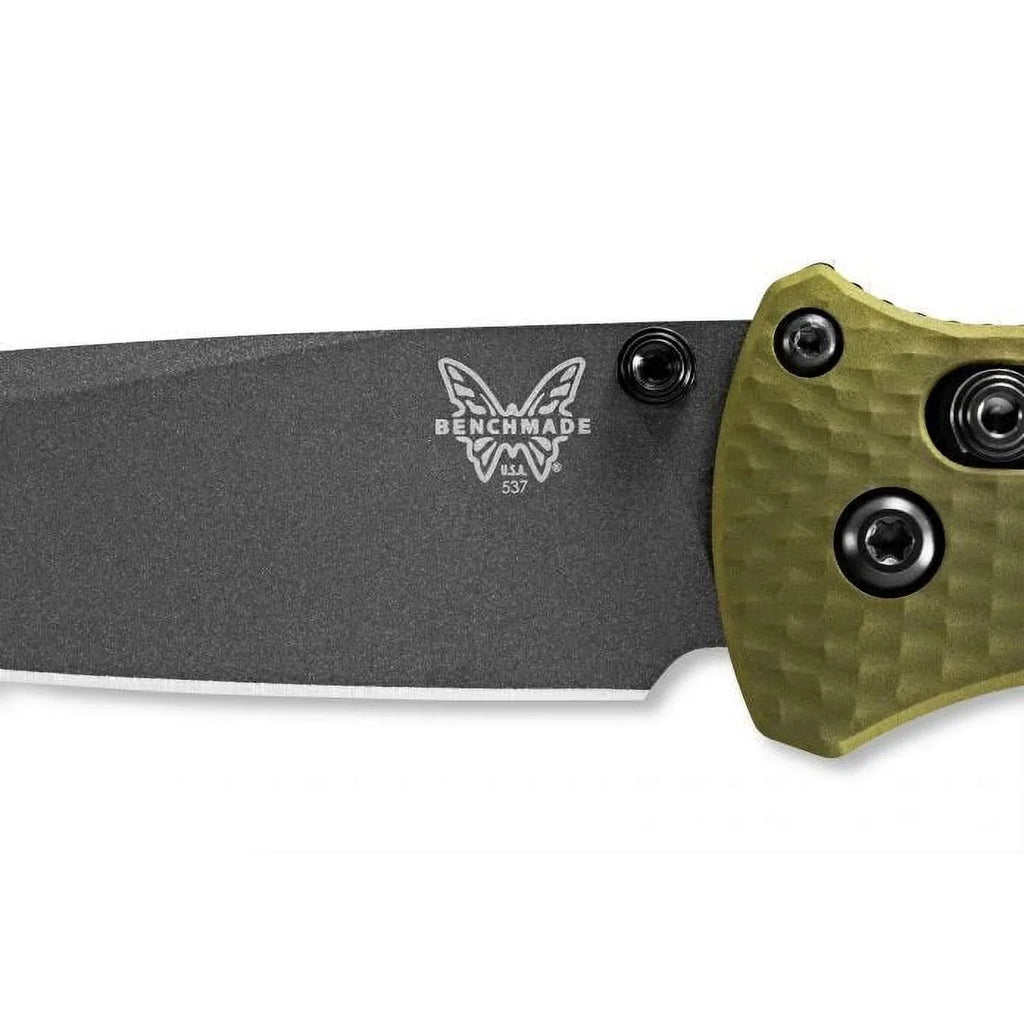 Benchmade 537GY-1 Bailout Axis Tanto Grey Coated Plain 3.38in Blade Knife