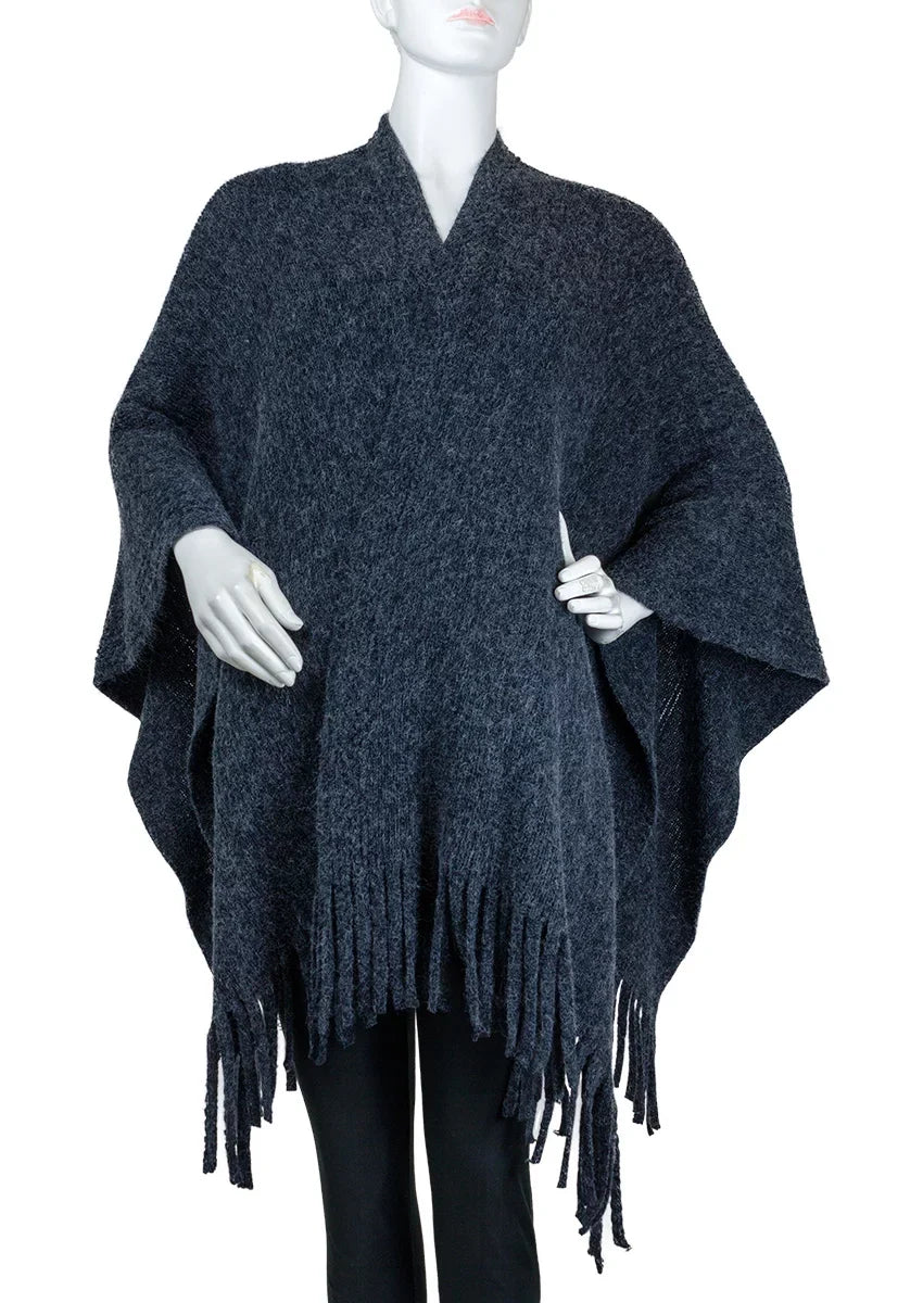 Adrienne Vittadini Women's Textured Wrap with Fringe