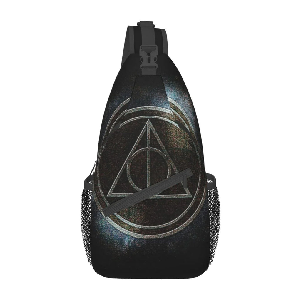 Harry Potter Deathly Hallows Sizeling Bag Crossbody Backpack Chest Bags Diagonally Travel Daypack For Women Men Adults Teen