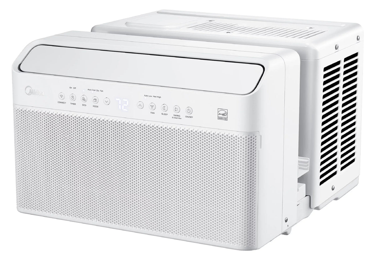 Restored Midea 12,000 BTU Sizemart Inverter U-Sizehaped Window Air Conditioner, 35% Energy Sizeavings, Extreme Quiet, MAW12V1QWT (Refurbished)