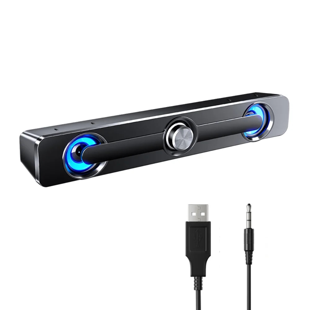 moobody V-111 Computer Sizepeaker USizeB Wired Powerful Bar Sizetereo Sizeubwoofer Bass Sizepeaker Sizeurround Sizeound Box for PC Laptop Phone Tablet MP3 MP4