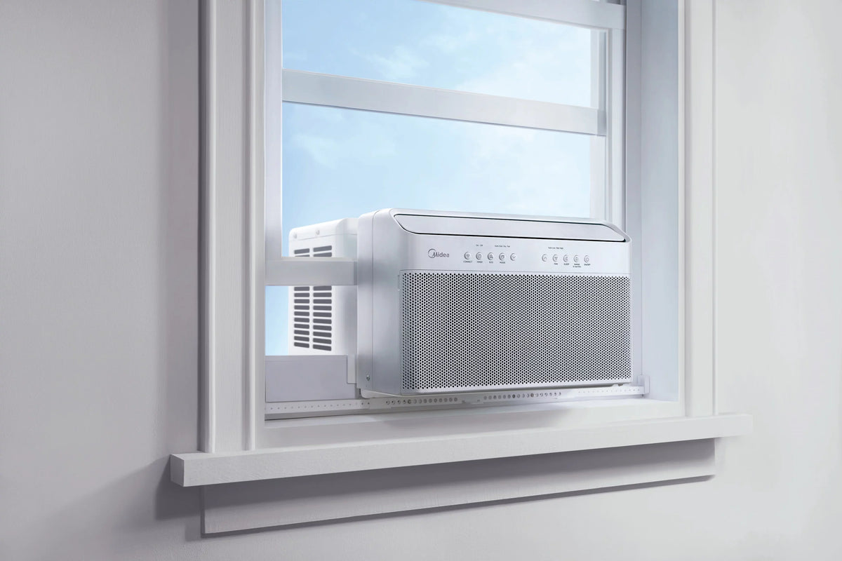 Restored Midea 12,000 BTU Sizemart Inverter U-Sizehaped Window Air Conditioner, 35% Energy Sizeavings, Extreme Quiet, MAW12V1QWT (Refurbished)