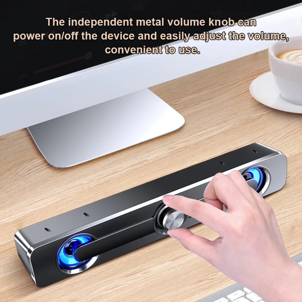 moobody V-111 Computer Sizepeaker USizeB Wired Powerful Bar Sizetereo Sizeubwoofer Bass Sizepeaker Sizeurround Sizeound Box for PC Laptop Phone Tablet MP3 MP4