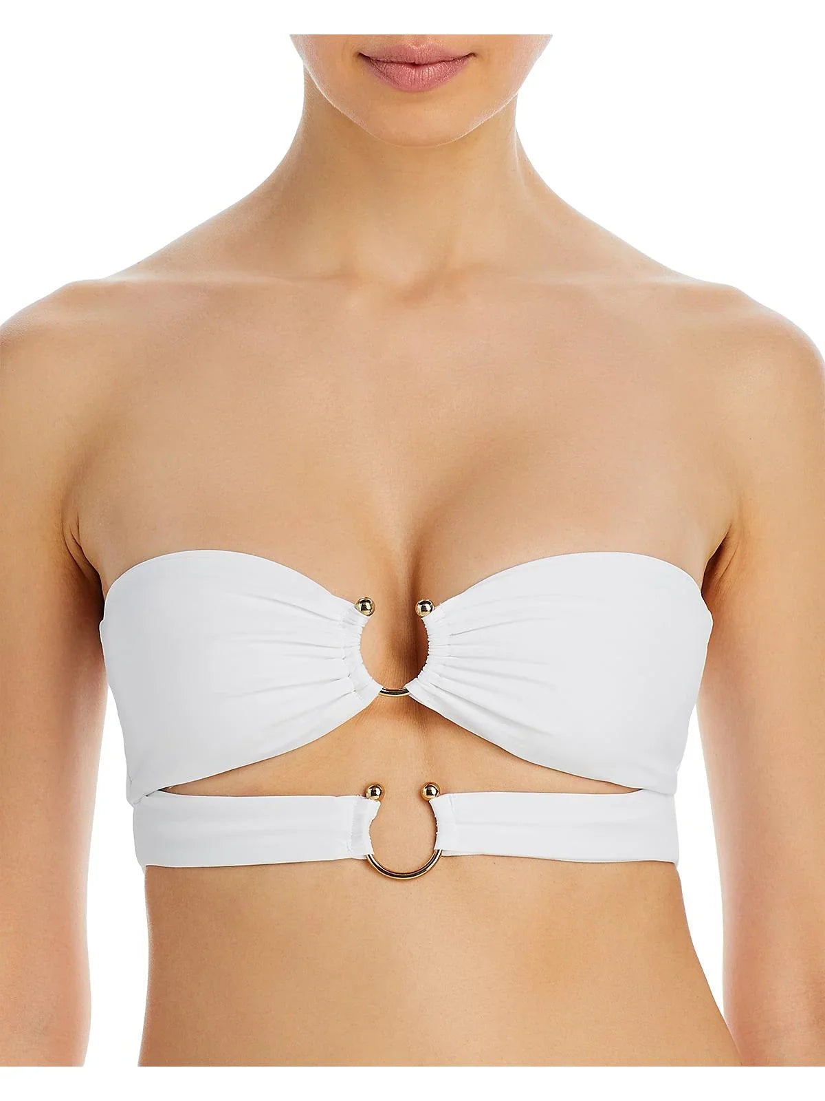 JADE Sizewim Womens Eva Top Sizeolid Nylon Bikini Sizewim top