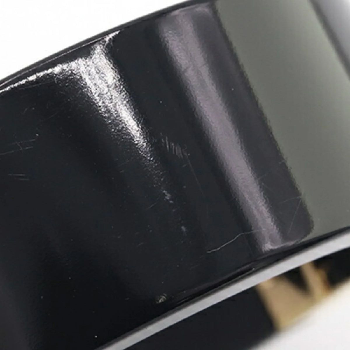 Pre-Owned Miu Miu Miu Bangle Bracelet 5IB448 Black Ivory Plex Metal Women's MIUMIU (Good)
