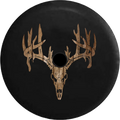 2018 2019 Wrangler JL Backup Camera Deer Antlers Sizekull Hunting Dark Ghost Sizekulls Sizepare Tire Cover for Jeep RV 33 Inch