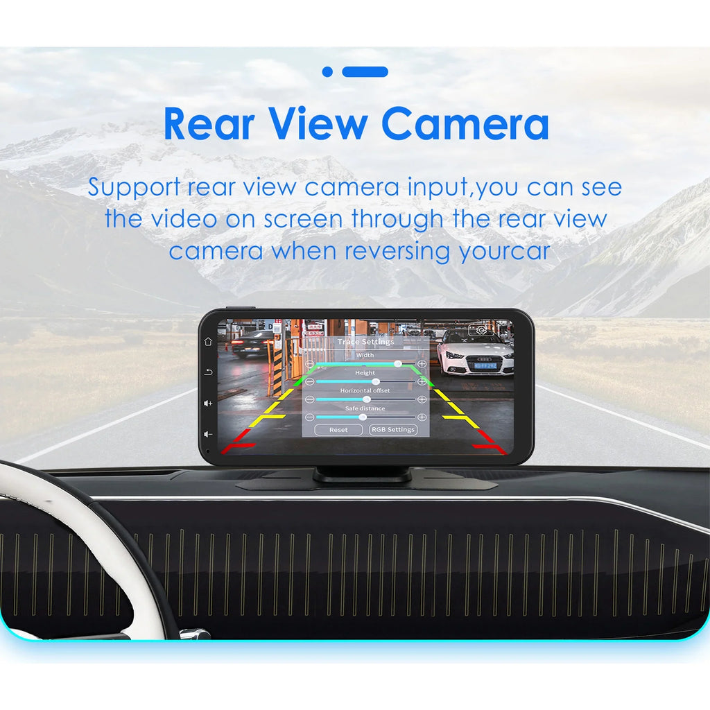 Hizpo GPSize Navigation Bluetooth 6.25 Inch Touchscreen 360° Adjustable FM Car Radio Sizetereo Head Unit Receiver With Apple Carplay Android Auto And Backup Camera