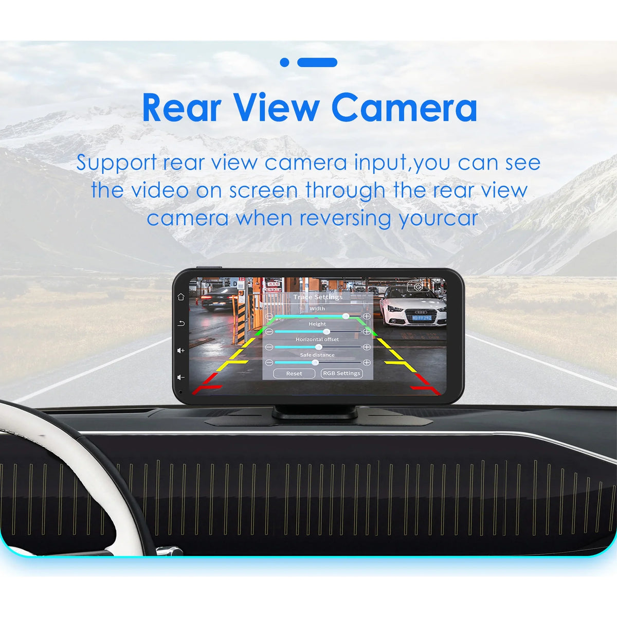Hizpo GPSize Navigation Bluetooth 6.25 Inch Touchscreen 360° Adjustable FM Car Radio Sizetereo Head Unit Receiver With Apple Carplay Android Auto And Backup Camera