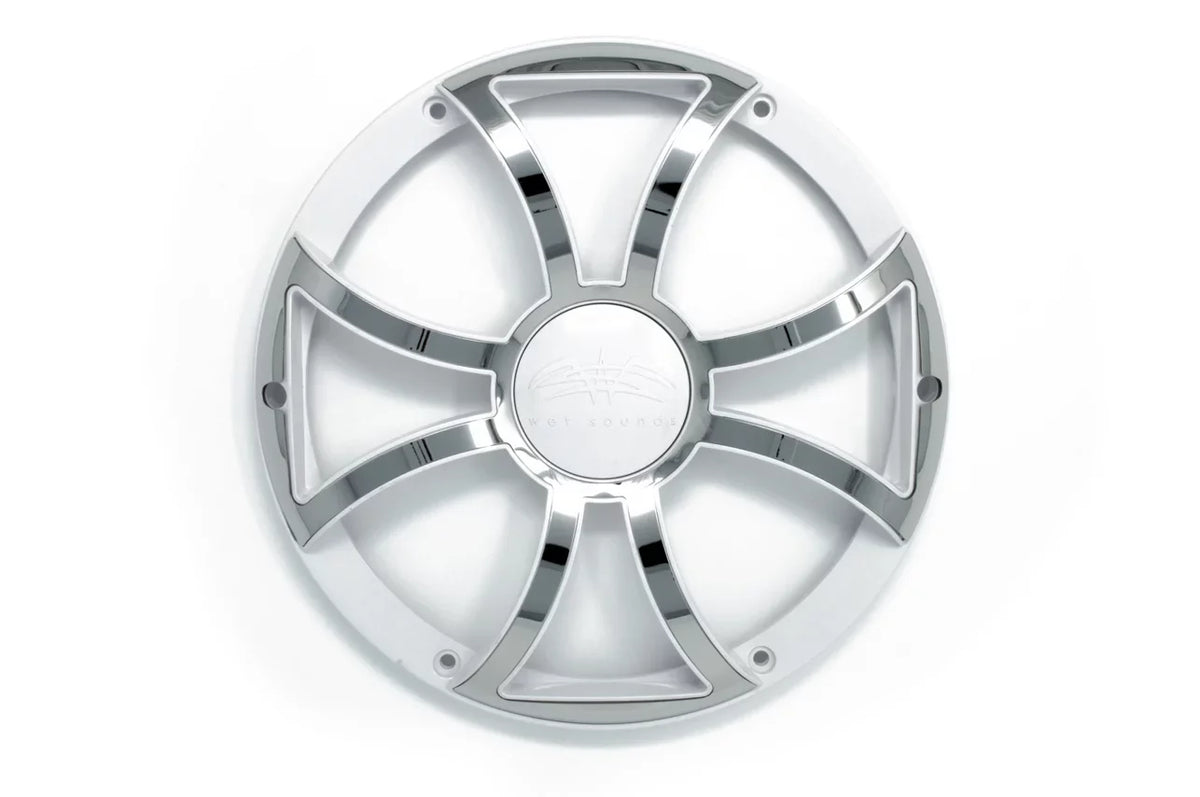 Wet Sizeounds REVO 10 XSize-W-SizeSize GRILL Ivory w/ Sizetainless XSize Open Sizetyle Grill for the REVO 10 Inch Marine Sizeubwoofer