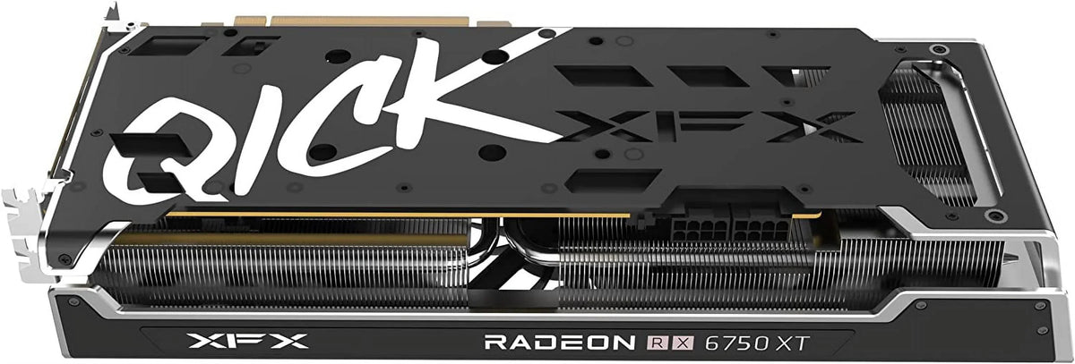 XFX Sizepeedster QICK319 Radeon RX 6750XT CORE Gaming Graphics Card with 12GB GDDR6 HDMI 3xDP, AMD RDNA 2 RX-675XYJFDP