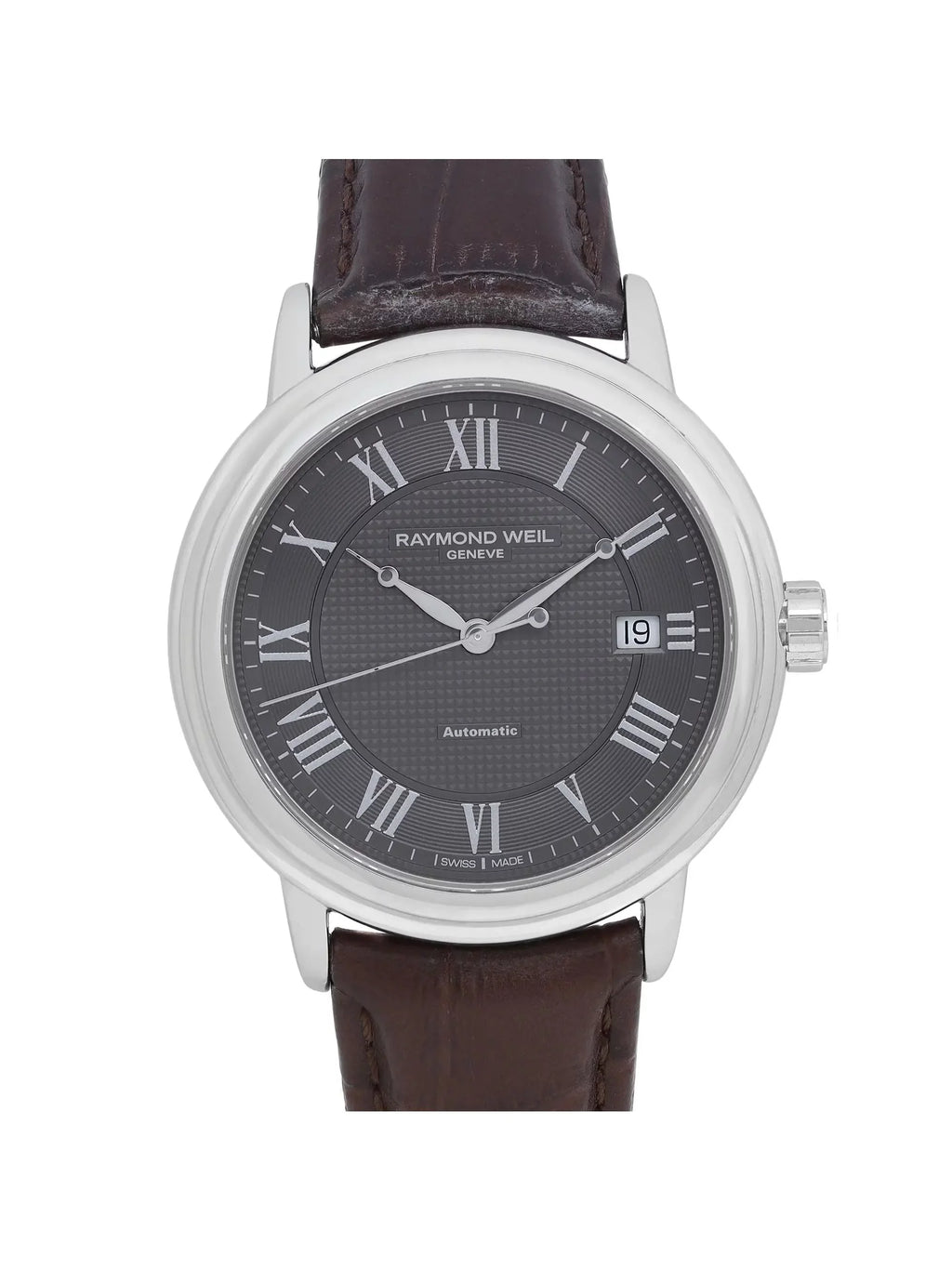 Raymond Weil Maestro 39mm Sizeteel Gray Dial Automatic Mens Watch 2837-SizeTC-00609