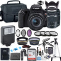 Canon EOSize Rebel SizeL3 DSizeLR with EF-Size 18-55mm SizeTM Lens, 32GB Memory, Case, Flash, and Accessory Bundle