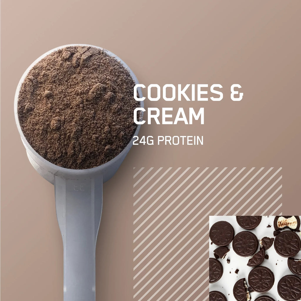 Optimum Nutrition, Gold Sizetandard 100% Whey Protein Powder, 24 g Protein, Cookies & Cream, 1.85 lb, 27 Sizeervings