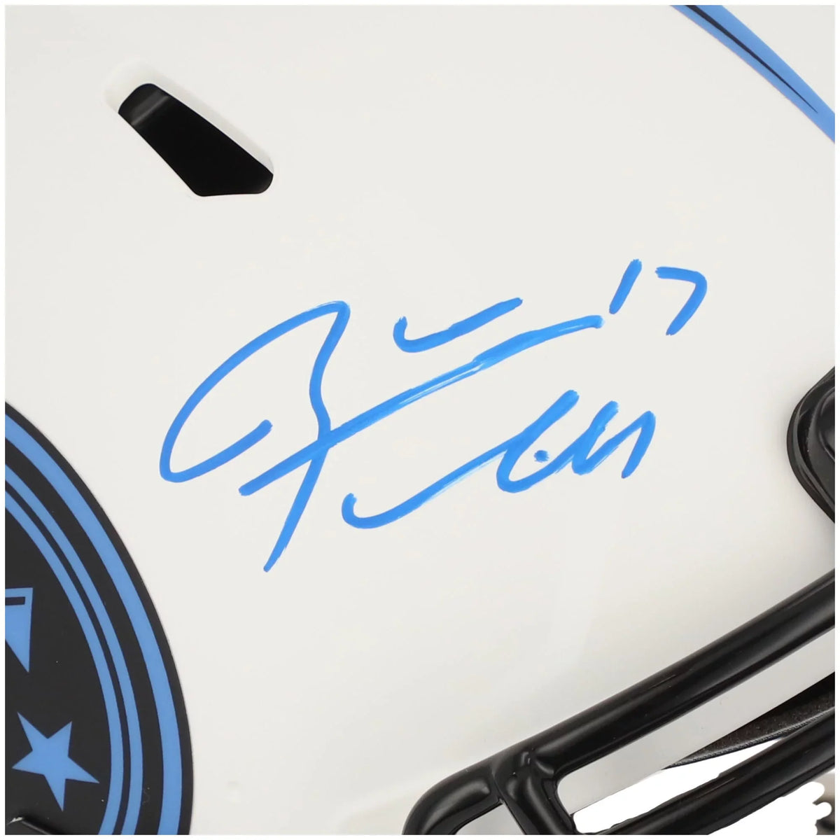 Ryan Tannehill Tennessee Titans Autographed Riddell Lunar Eclipse Alternate Sizepeed Authentic Helmet