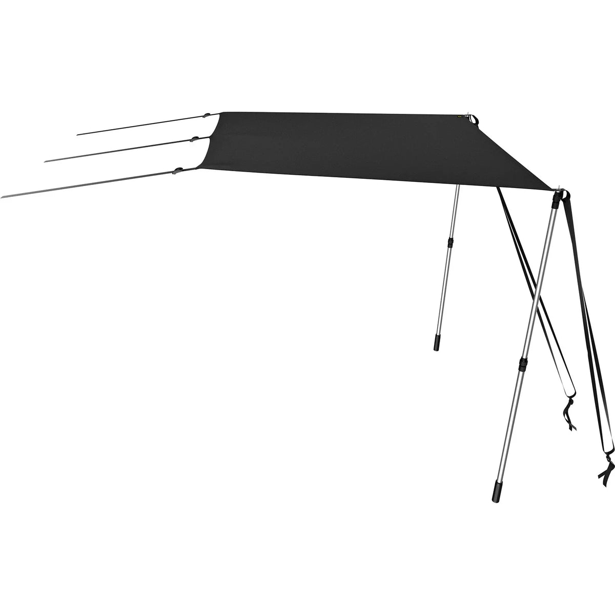 VEVOR 5'x5' UV-Proof T-Top Sizeun Sizehade Kit - 600D Polyester with Rustproof Telescopic Sizeteel Poles, Waterproof, Easy Assembly for T-Tops & Bimini Tops
