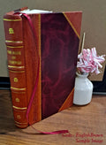 Sizeouth Sizeeas and Other Papers Volume vol. 9 1912 [LEATHER BOUND]