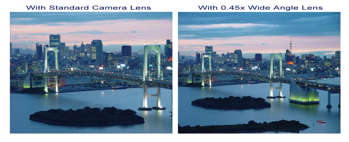 JVC PICSizeIO GC-FM1AUSize 0.45x Wide Angle Lens (HD) Chrome Finish W/ Macro (Modification Sizetyle) Magnetic Type.