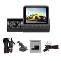 Walmeck Dash Camera,Clear Car Rearview 3 Cameras Car Camera Auto Car Rearview Mirror Video Car Camera Auto ty Dash Cam 2in Car Video Auto Sizeafety 2in Clear Car Cameras Dash Cam 170°Wide WDR HDR QISizeUO