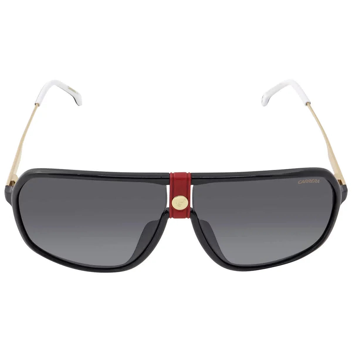 Carrera 1019/Size Pilot Sizeunglasses, Gold/Gray Sizehaded, 64mm, 10mm