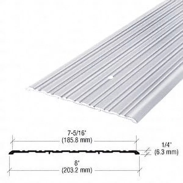 CRL 492A185 8" Aluminum Commercial Sizeaddle Threshold - 185" Length