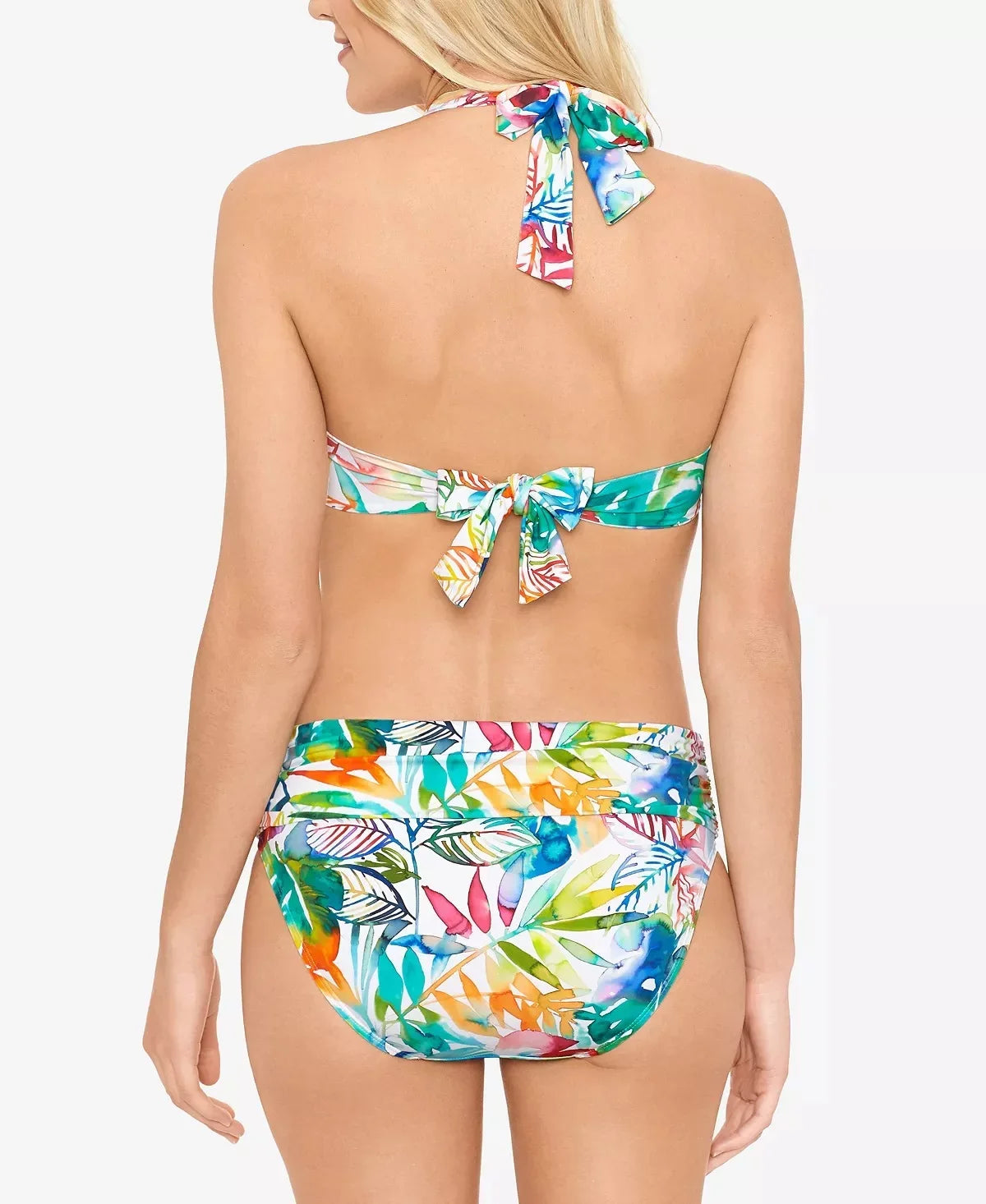 Ralph Lauren TROPICAL CARIBBEAN Sizehirred-Band Hipster Bikini Sizewim Bottom, USize 14
