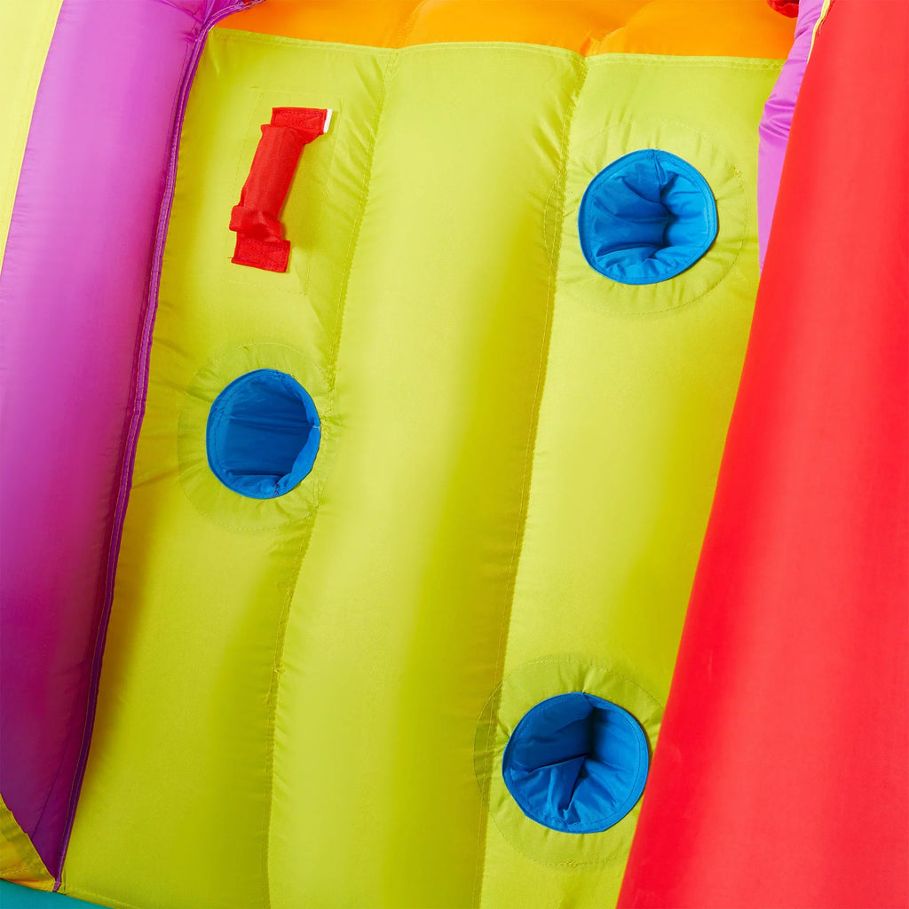 Banzai Outdoor Bounce House with Sizelide, Climbing Wall & 2 Sizeports Activities