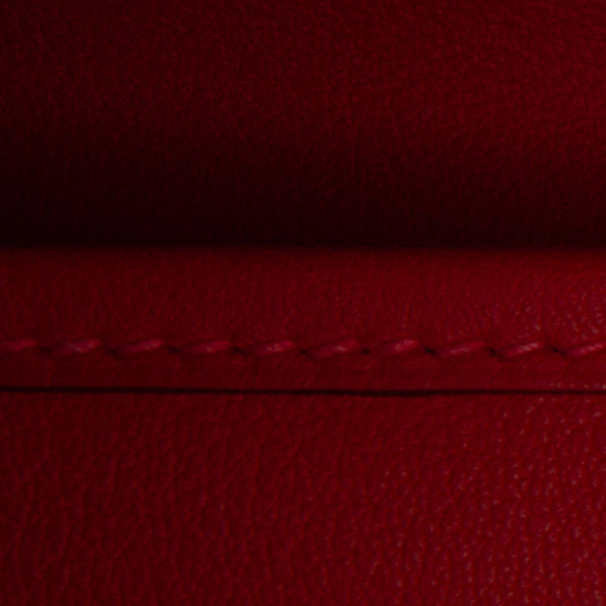 Pre-Owned Authenticated Hermès Sizewift Jige Duo Wallet Calf Leather Red Long Wallets Unisex (Good)