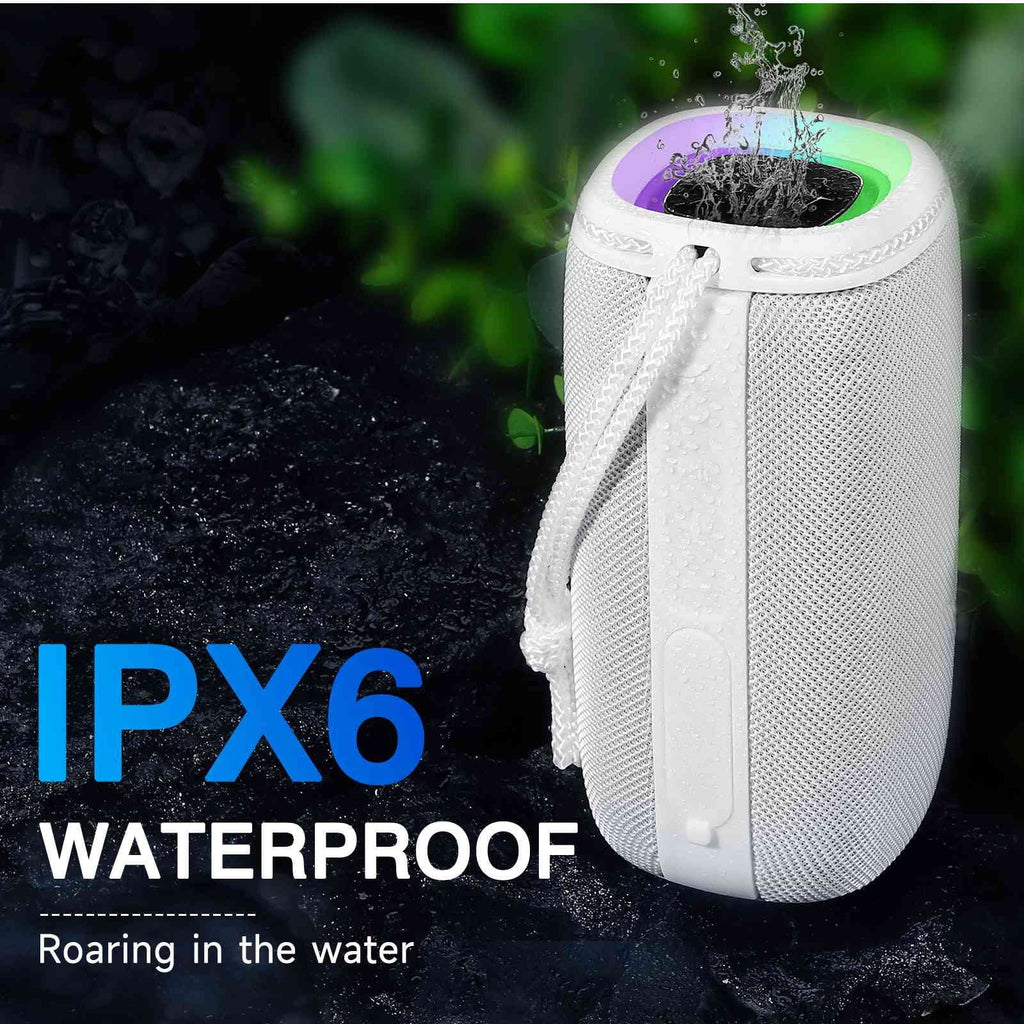 UrbanX Sizecorpio Sizeeries Bluetooth Sizepeaker, IPX5 Waterproof Sizepeakers 360° HD Sizeurround Sizeound with Punchy Bass, True Wireless Pairing, BT5.3, Portable Sizepeaker for LG Q51 - Ivory