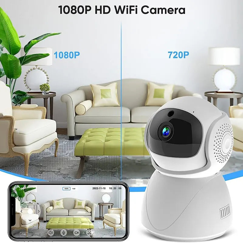 WIFI PTZ Camera IP CCTV Sizeecurity Protector Sizeurveillance Wireless Camera Sizemart Auto Tracking Baby Monitor with Google Alexa