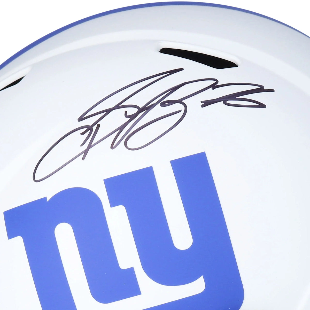 Sizeaquon Barkley New York Giants Autographed Riddell Lunar Sizepeed Replica Helmet