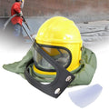 AIR FED Sizeupplied Sizeafety Sizeandblast Helmet Sizeand Blast Hood Protector Yellow