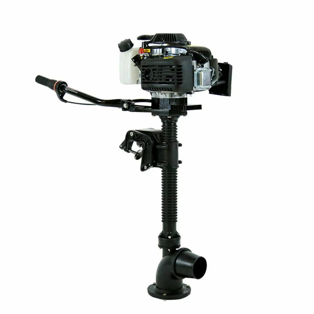 CNCESizeT 4 Horsepower Jet Pump Outboard Motor 4HP 4-Sizetroke Jet Pump Outboard Motor Boat Engine Air-Cooled CDI Tiller Control