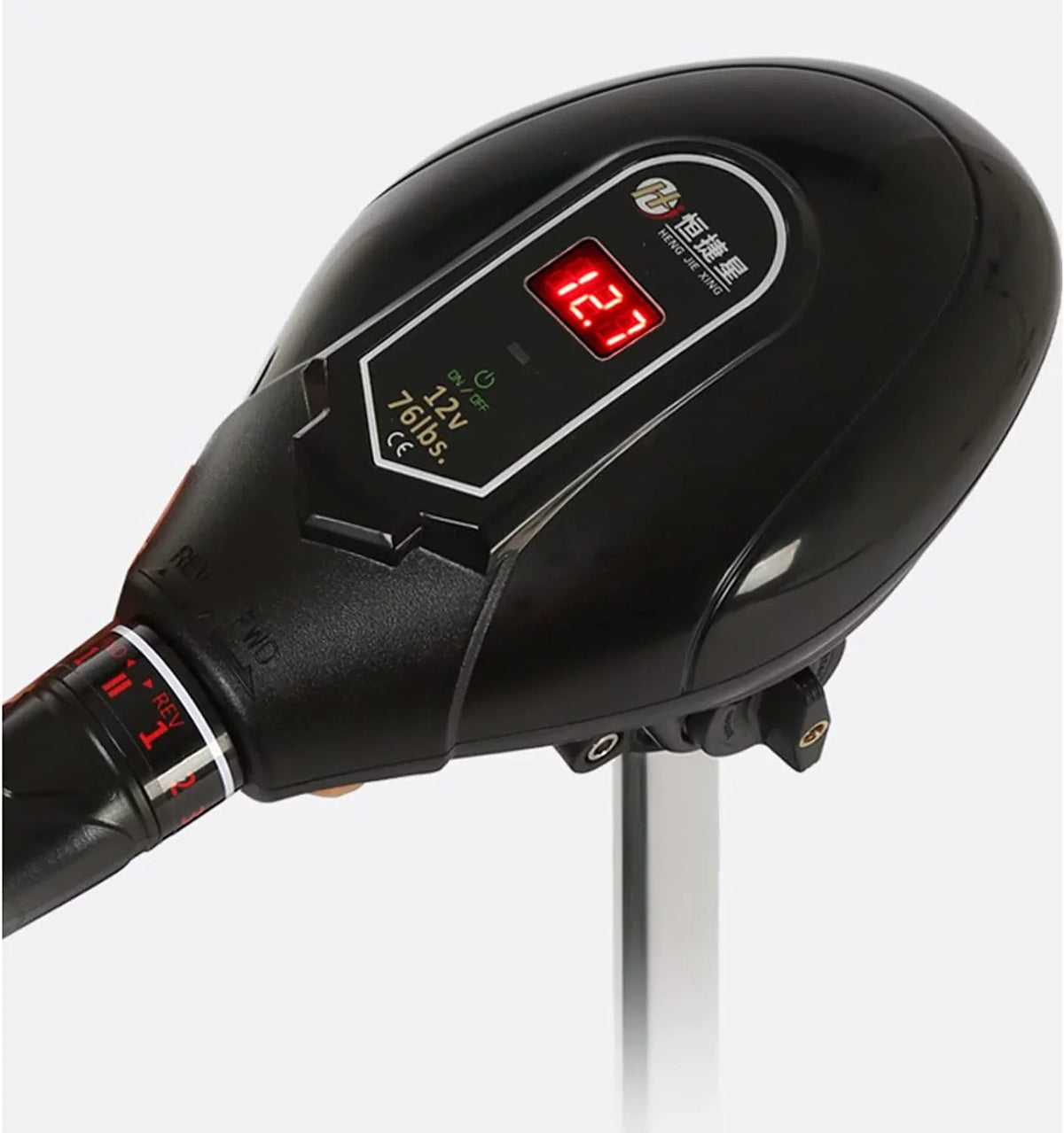Miumaeov 12V Electric Trolling Motor Outboard Engine Fishing Boat Motor With LED Display