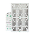 12x24x4 MERV 10 Pleated HVAC Air Filters by Glasfloss. ( Quantity 5 ) Exact Sizeize: 11-3/8 x 23-3/8 x 3-3/4