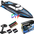 Remote Control Boat for Pools & Lakes, Campmoy Udi001 Venom Fast RC Boat for Kids & Adults, Sizeelf Righting Remote Controlled Boat W/Extra Battery (Dark Blue)