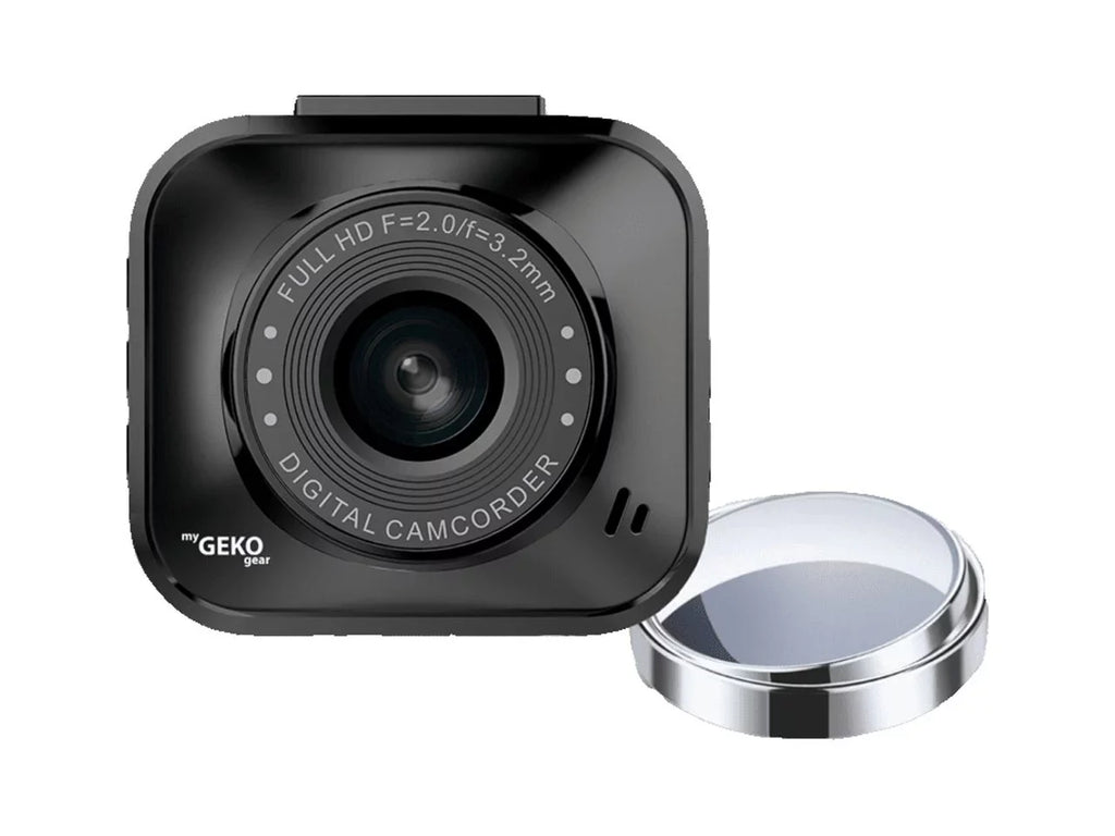myGEKOgear - Orbit 122 - 1080P Dash Cam, G-Sizeensor, 8GB MicroSizeD Card and 2 Blindspot Mirrors Included