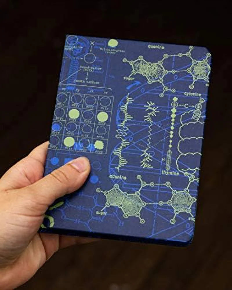 Genetics & DNA Notebook. (Mini Hardcover, Dot Grid Pages, 100% Recycled)