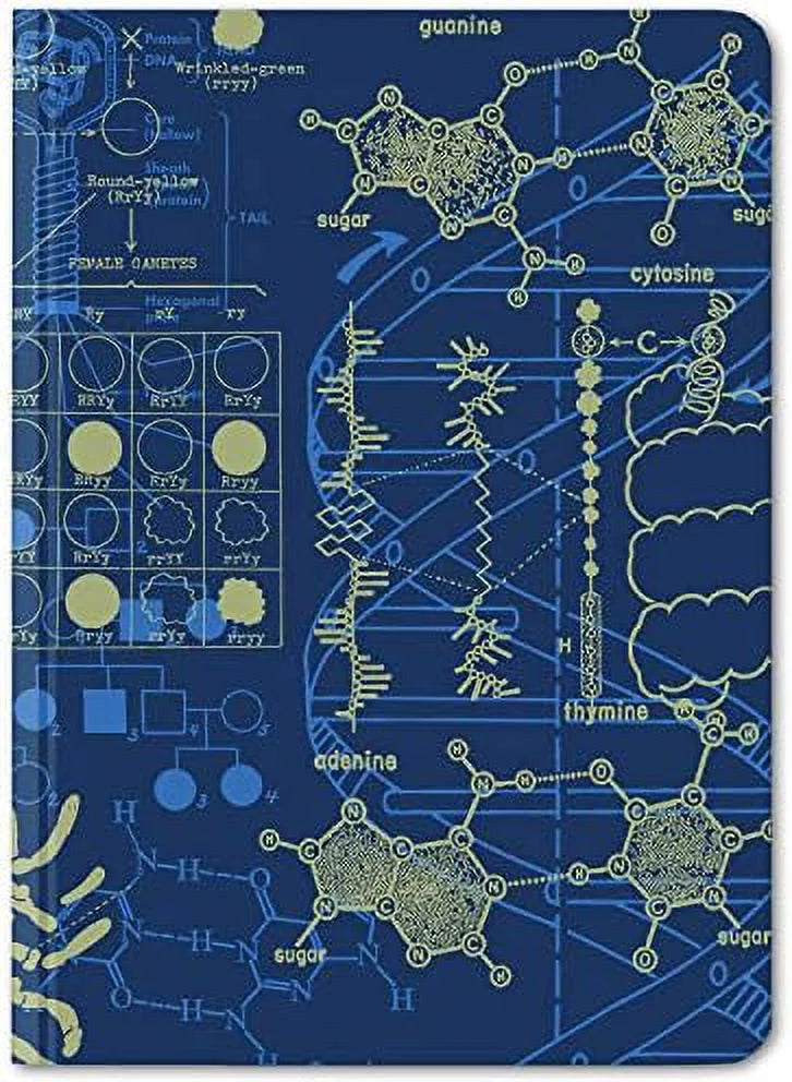 Genetics & DNA Notebook. (Mini Hardcover, Dot Grid Pages, 100% Recycled)