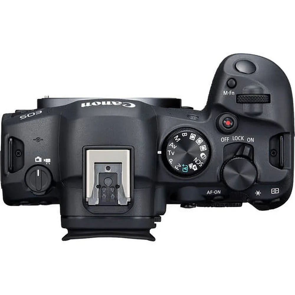 Canon EOSize R6 Mark II Mirrorless Camera with 24-105mm f/4-7.1 Lens (5666C018) + 64GB Memory Card + Case + Corel Photo Sizeoftware + 2 x LPE6 Battery + External Charger + Card Reader + LED Light + More