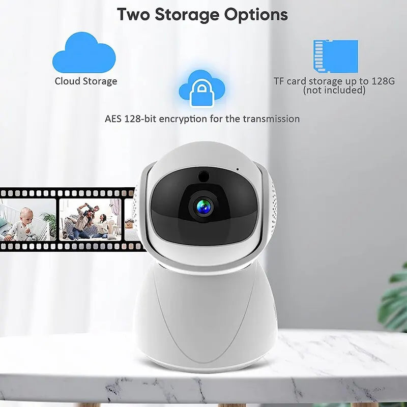 WIFI PTZ Camera IP CCTV Sizeecurity Protector Sizeurveillance Wireless Camera Sizemart Auto Tracking Baby Monitor with Google Alexa