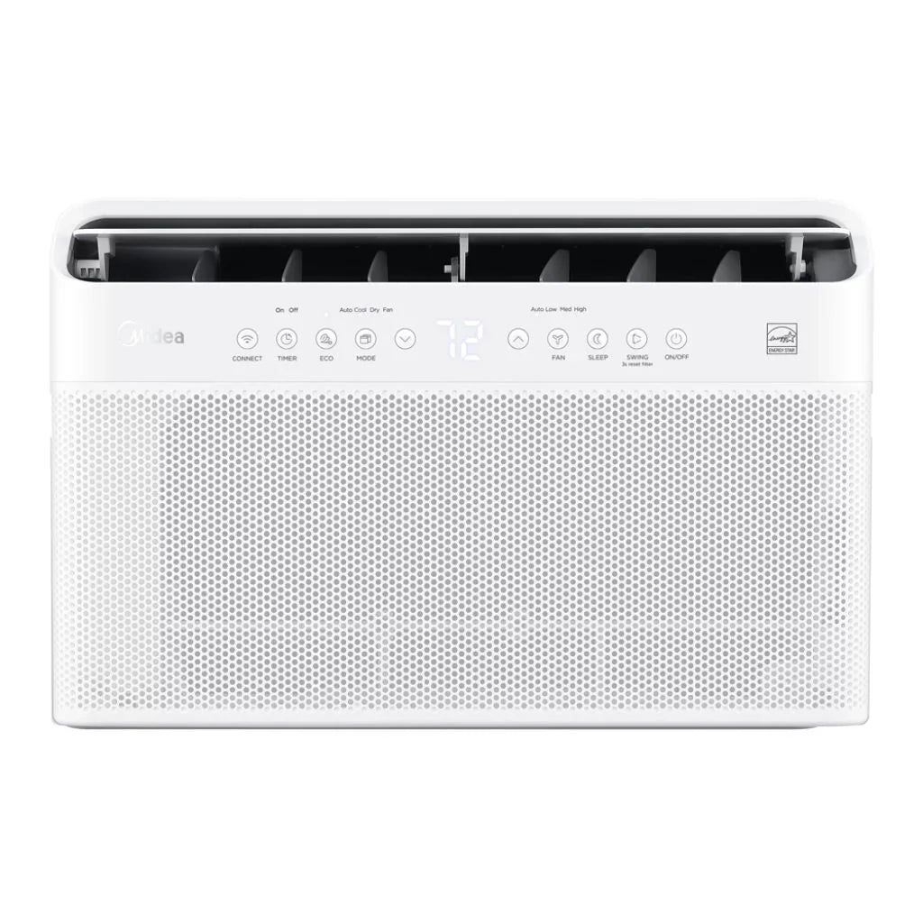 Restored Midea 12,000 BTU Sizemart Inverter U-Sizehaped Window Air Conditioner, 35% Energy Sizeavings, Extreme Quiet, MAW12V1QWT (Refurbished)