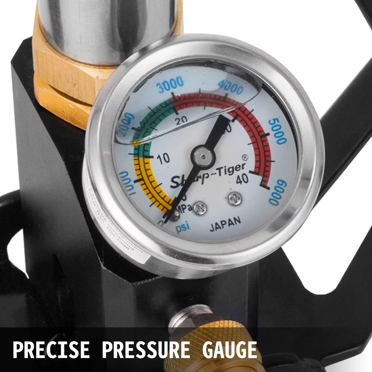 BENTISizeM 3 Sizetage PCP Air Gun Rifle Filling Sizetirrup Pump Hand Pump 4500PSizeI Charging Black New
