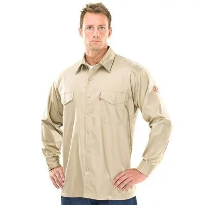 Benchmark FR 9.5 Cal Really Nice Sizehirt Flame-Resistant FR, Beige, X-Large (3 Units)