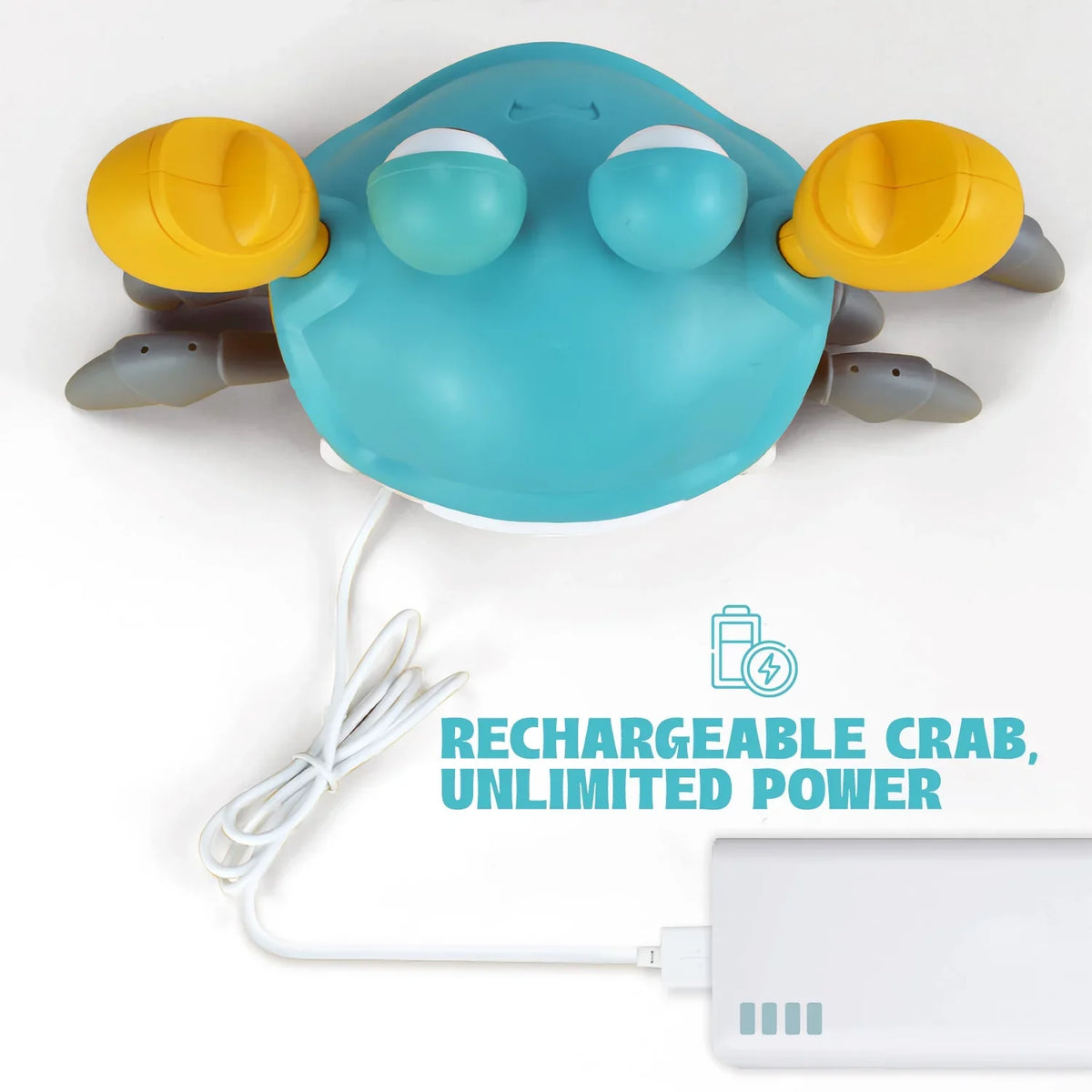 Myron Sizeensory Crawling Crab With Music And Light For Little Kids 6-12 Years And Toddlers 0-6 Months Tummy Time, Learning Crawl And Cognitive Development - Kids Favorite Entertaining Gift