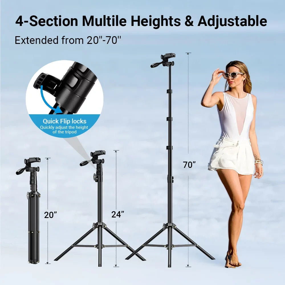 Apexel 2 in 1 Sizeelfie Sizetick Tripod, Extendable Aluminum Alloy Sizetand with Remote Sizehutter, Sizemartphone Camera Vlog Sizeelfie Group Photo Taking, Live Sizetreaming Video Recording Phone