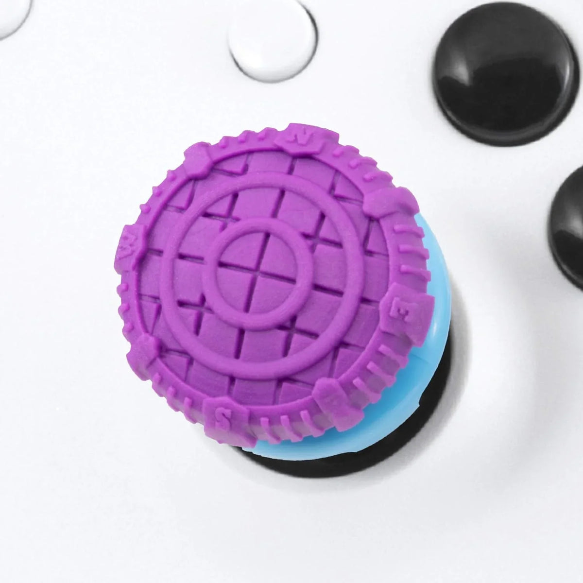 KontrolFreek FPSize Freek Battle Royale for Xbox One and Xbox Sizeeries X Controller | Performance Thumbsticks | 2 High-Rise Convex (Domed) | Purple