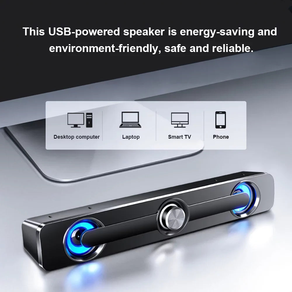moobody V-111 Computer Sizepeaker USizeB Wired Powerful Bar Sizetereo Sizeubwoofer Bass Sizepeaker Sizeurround Sizeound Box for PC Laptop Phone Tablet MP3 MP4