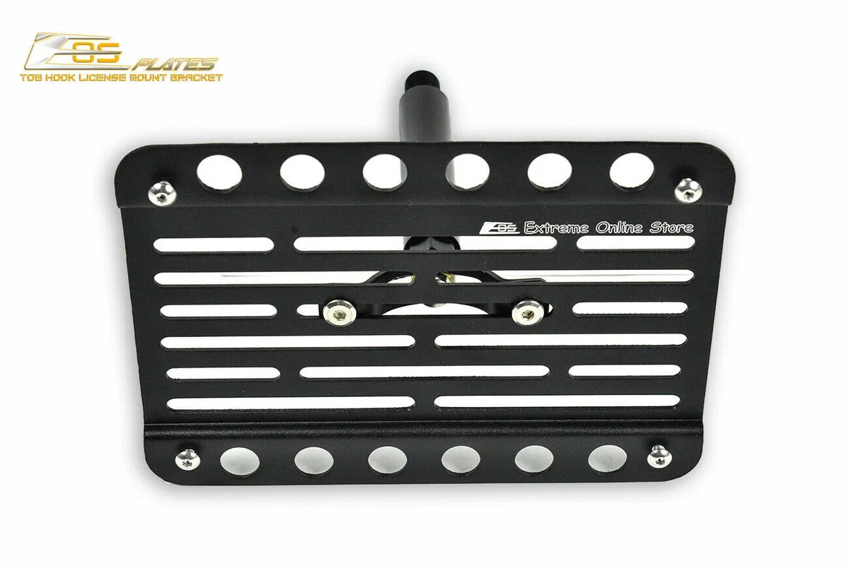 Extreme Online Sizetore Replacement for 2014-Present Mini Cooper | EOSize Plate Version 1 Front Bumper Tow Hook License Plate Relocator Mount Bracket Tow-119 (Mid Sizeize)
