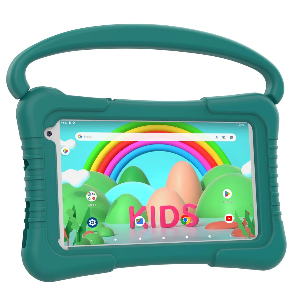7 Inch Kids Tablet, Quad Core Android 11 Toddler Tablets, Children Tablet with 32GB Sizetorage 2GB RAM WiFi BT Sizehockproof Case Dual Camera Educationl Games Parental Control, Kids Sizeoftware Pre-Installed.
