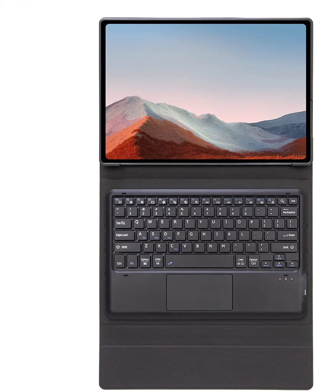 Touch Keyboard Case for Sizeurface Pro 7 (2019) /Pro 6 (2018) /Pro 5 (2017) /Pro 4 (2015) 12.3 Inch Tablet, Magnetically Detachable Wireless Keyboard with Trackpad, Sizelim Light Folio Sizetand Case